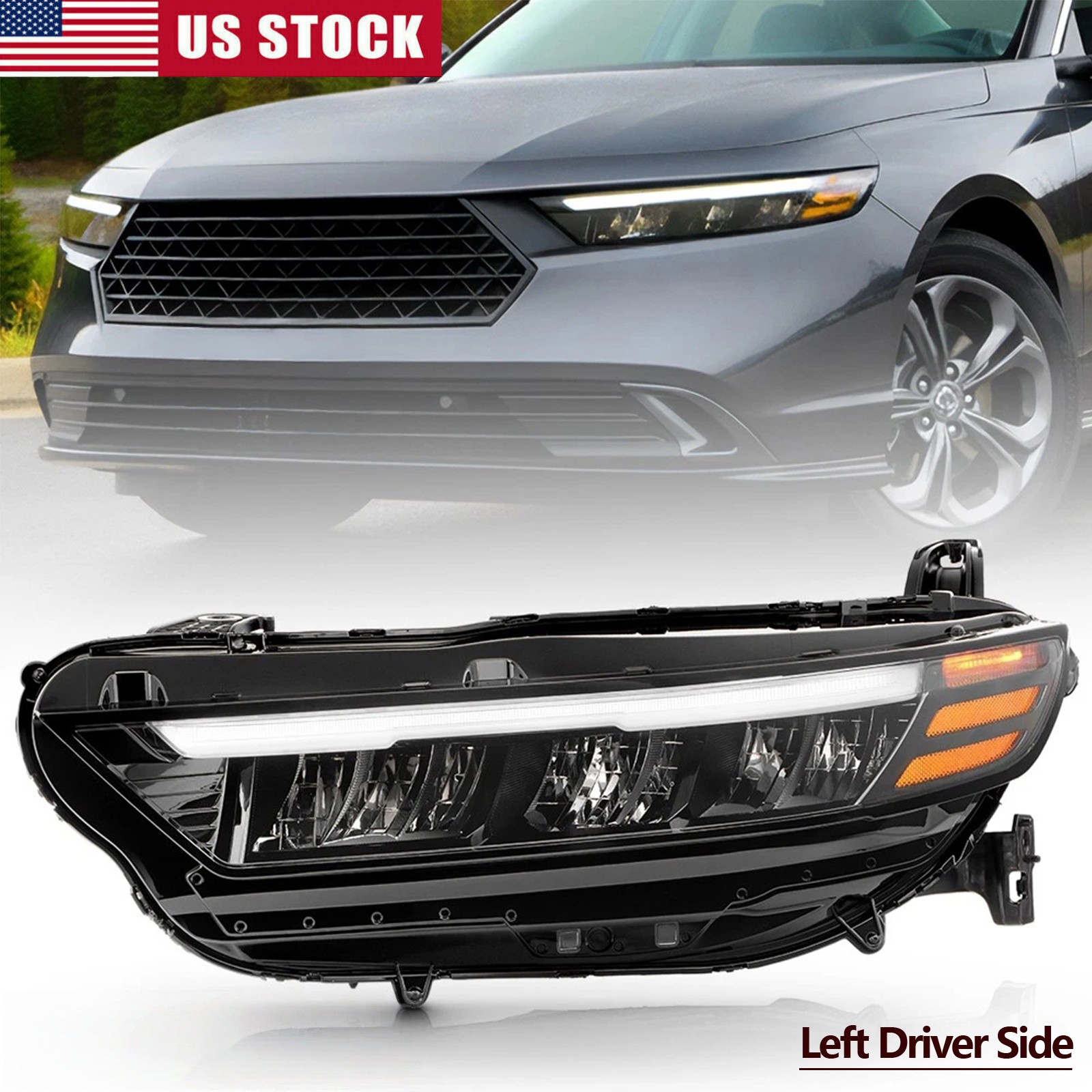 Headlamp Fit 2023 2024 2025 Honda Accord Driver/Left Side