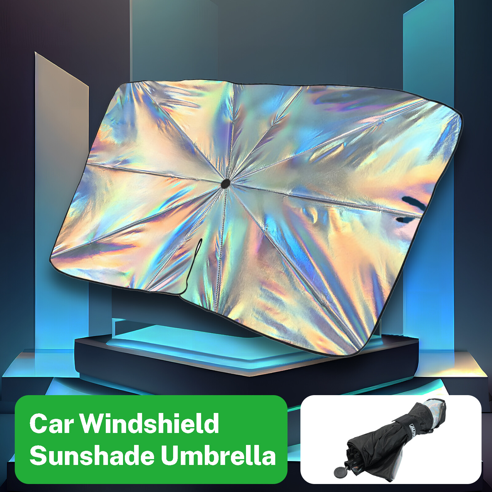 New Car LASER Sun Shade Umbrella Windscreen Sunshade Front Window Cover UV Heat