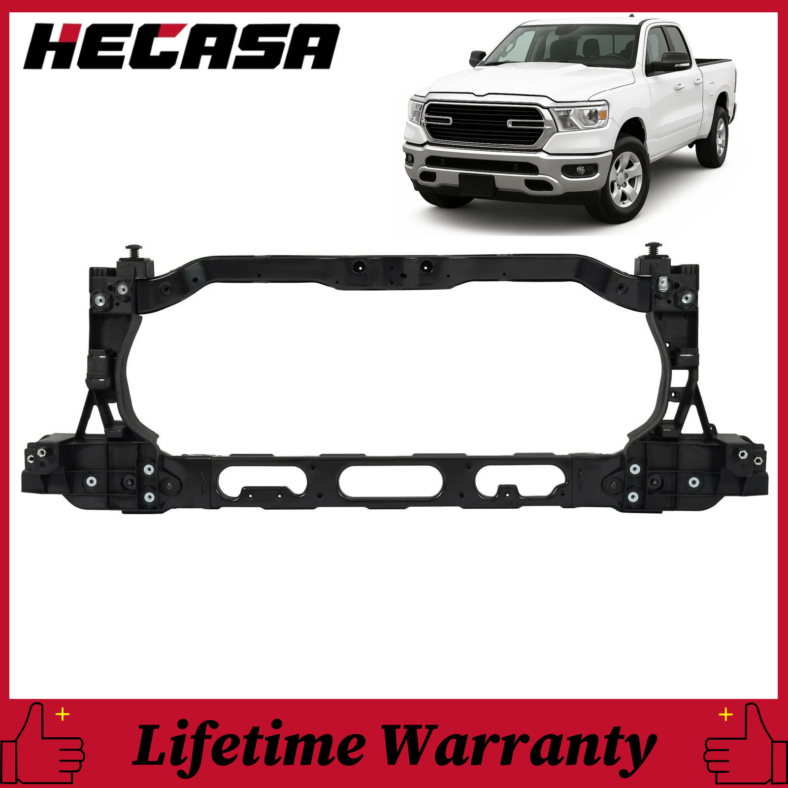 For Dodge Ram 1500 2019-2025 Front Radiator Core Support