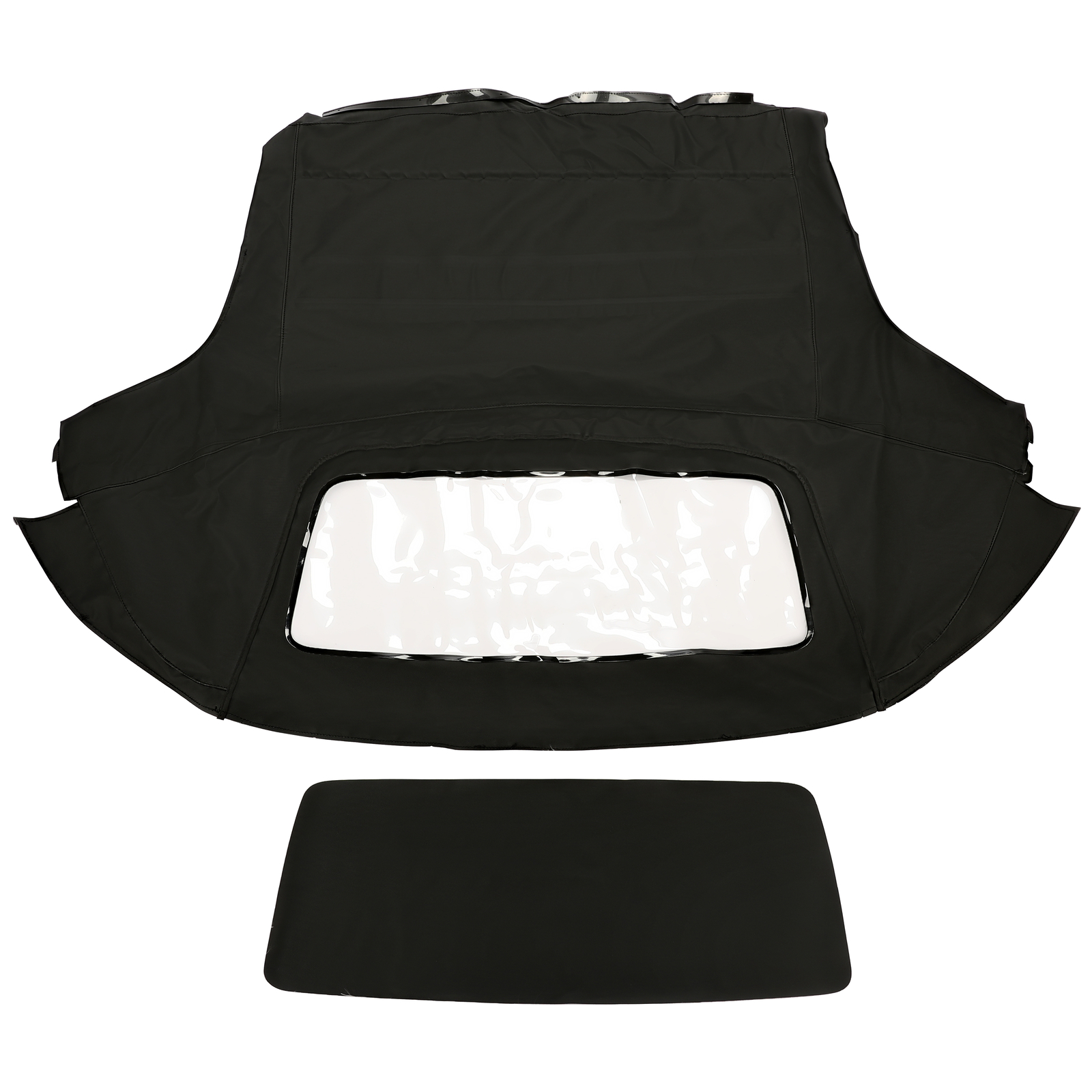 Convertible Soft Top Plastic Window Rear Frame Black For MR2