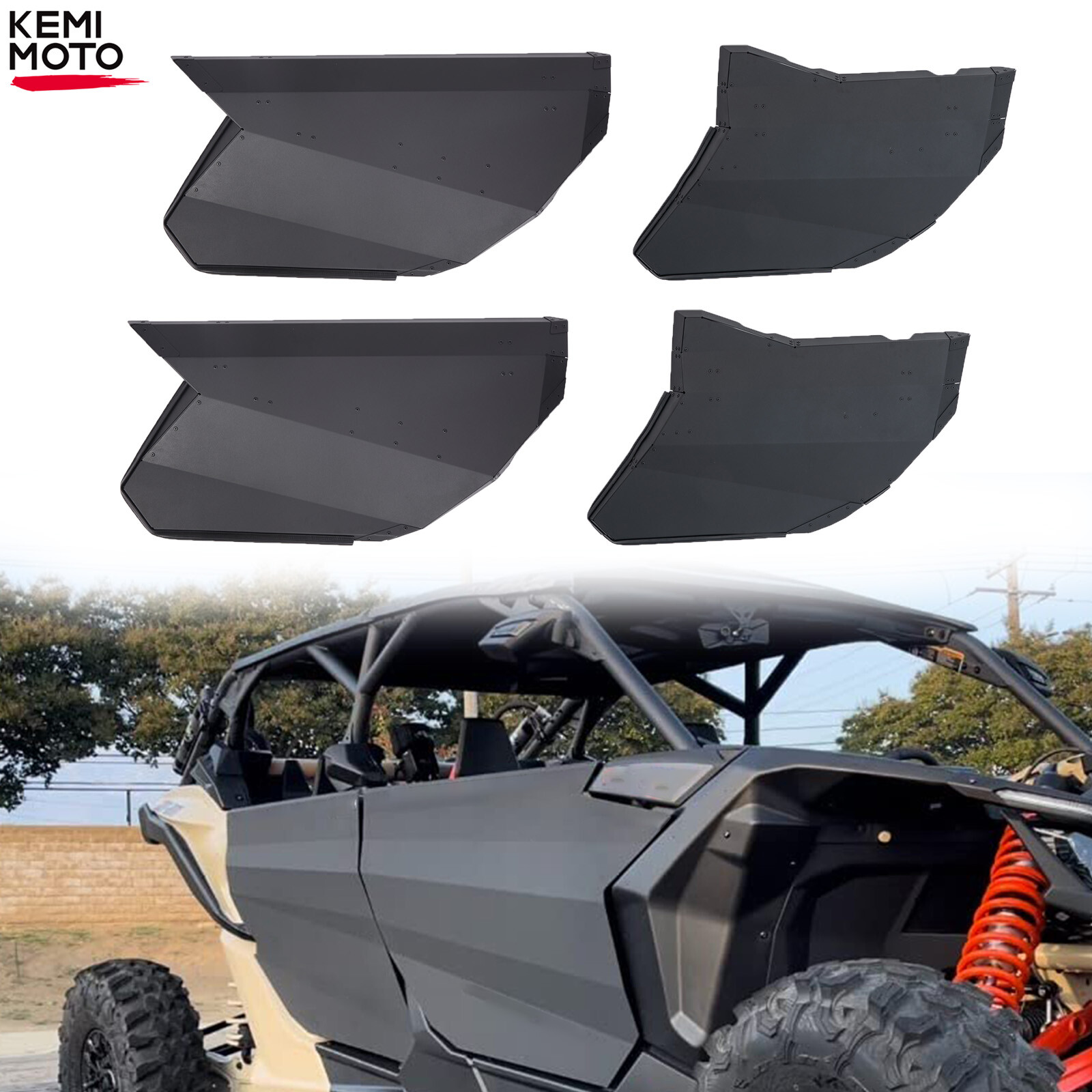 Front & Rear Aluminum Full Doors For Can-Am X3 MAX 2017-2026 4