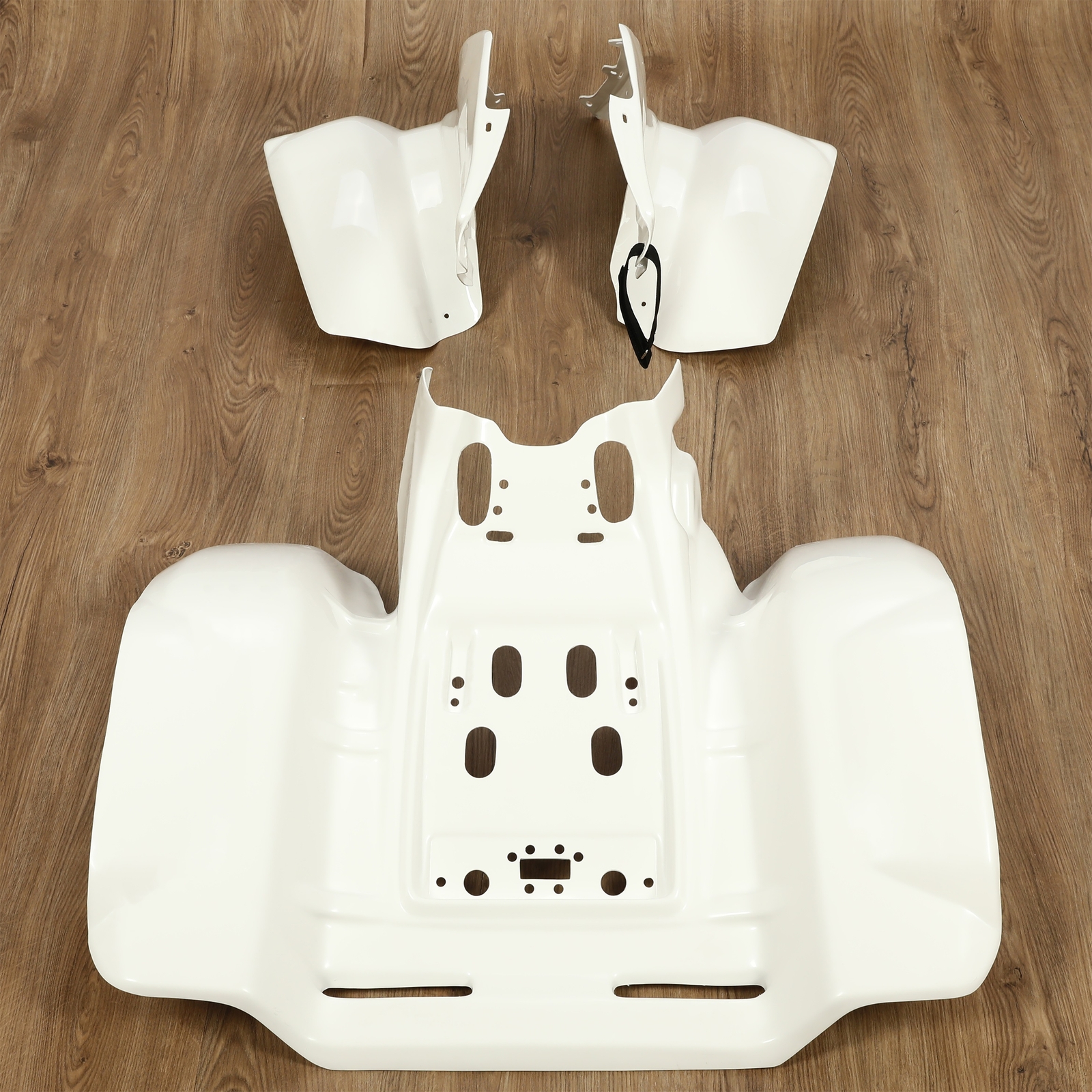 New For 1986-1989 Honda TRX 250R TRX250R White Front & Rear Fender