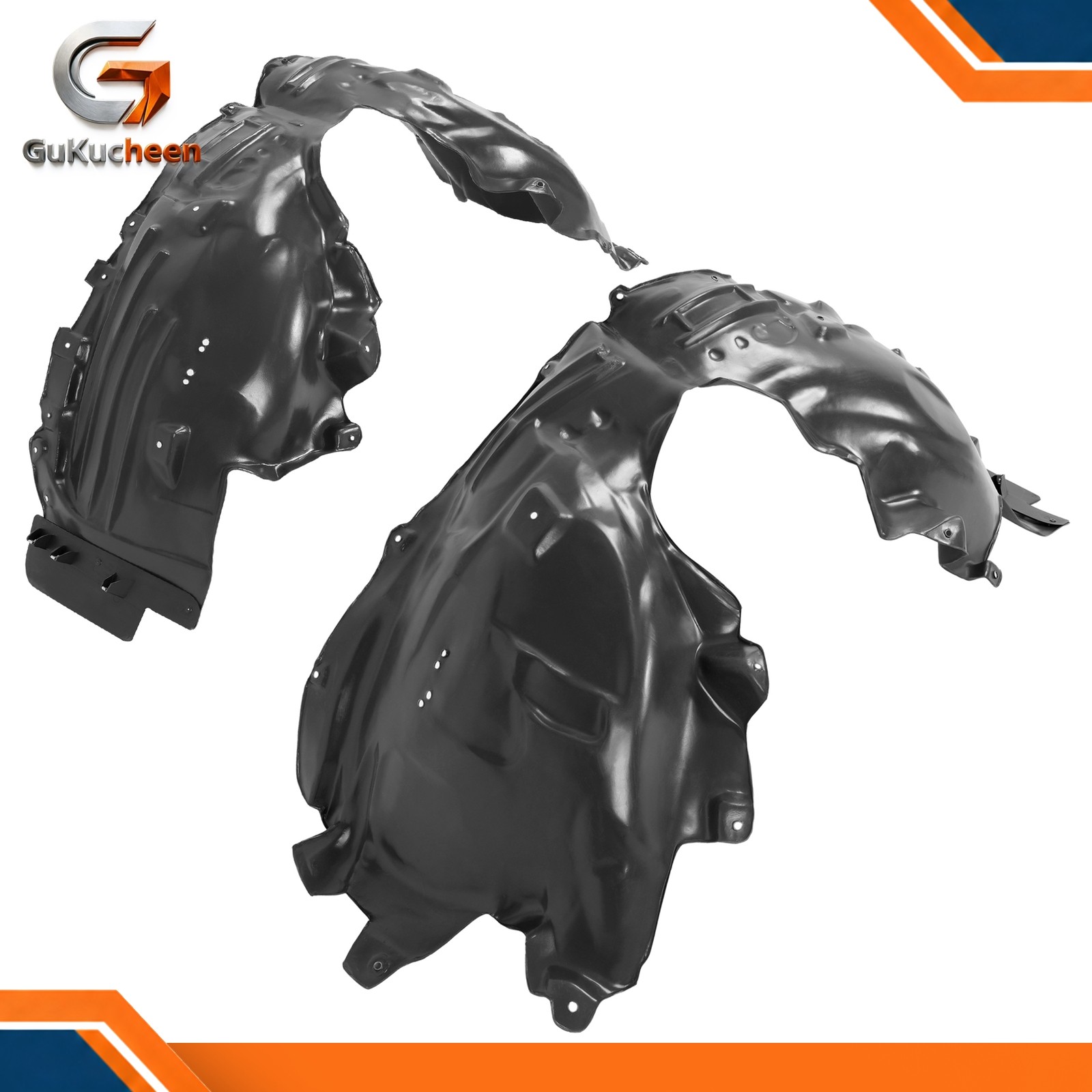 Front LH&RH Inner Fender Liner For 2020-2024 Ford Explorer Mud
