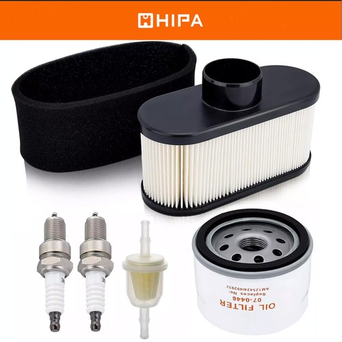 Kit Filtro Aria E Olio Per Kawasaki FR651V FR691V FR730V FS481V – Con Candele, Filtro Carburante, Tubi E Morsetti Per Tosaerba 4 Tempi