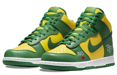 Nike SB Dunk High x Supreme By Any Means - Brazil 2022 DN3741-700