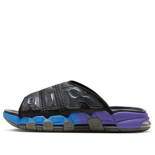 Nike Air More Uptempo Slide Black Blue Purple Gradient FN8893-034