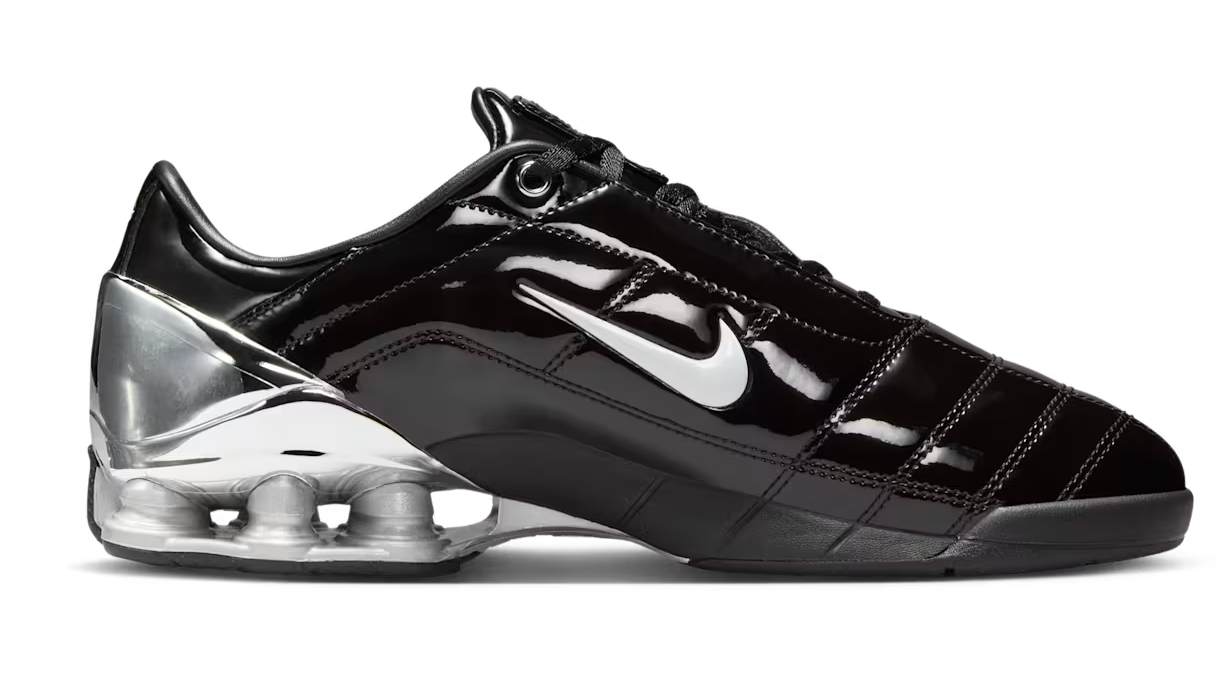 靴 Maha Amsterdam Nike Total 90 Shox Magia Women's Total 90 Shox Magia 'Black and Metallic Silver