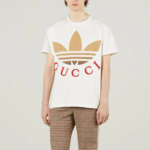Gucci x adidas SS23 LOGO Print T-shirt White 548334-XJE7A-9275 | eBay