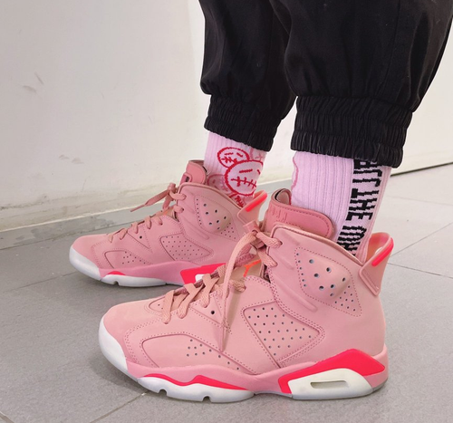 Nike Air Jordan 6 Retro x Aleali May Millennial Pink Jordan 6 AJ6