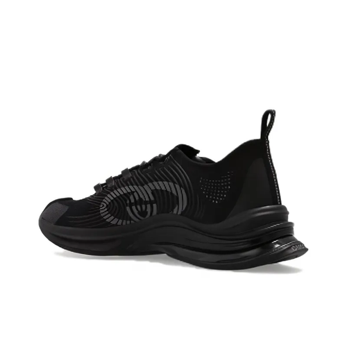 GUCCI RUN Casual Shoes Men Low-Top Black 714658 USM10 8442 | eBay