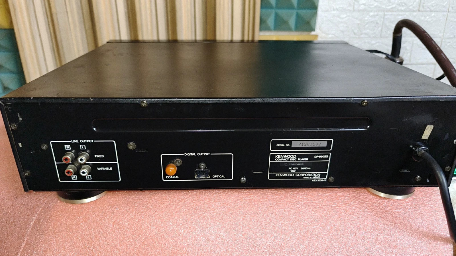 USED Kenwood DP-990SG CD Player Compact Audio Digital Black