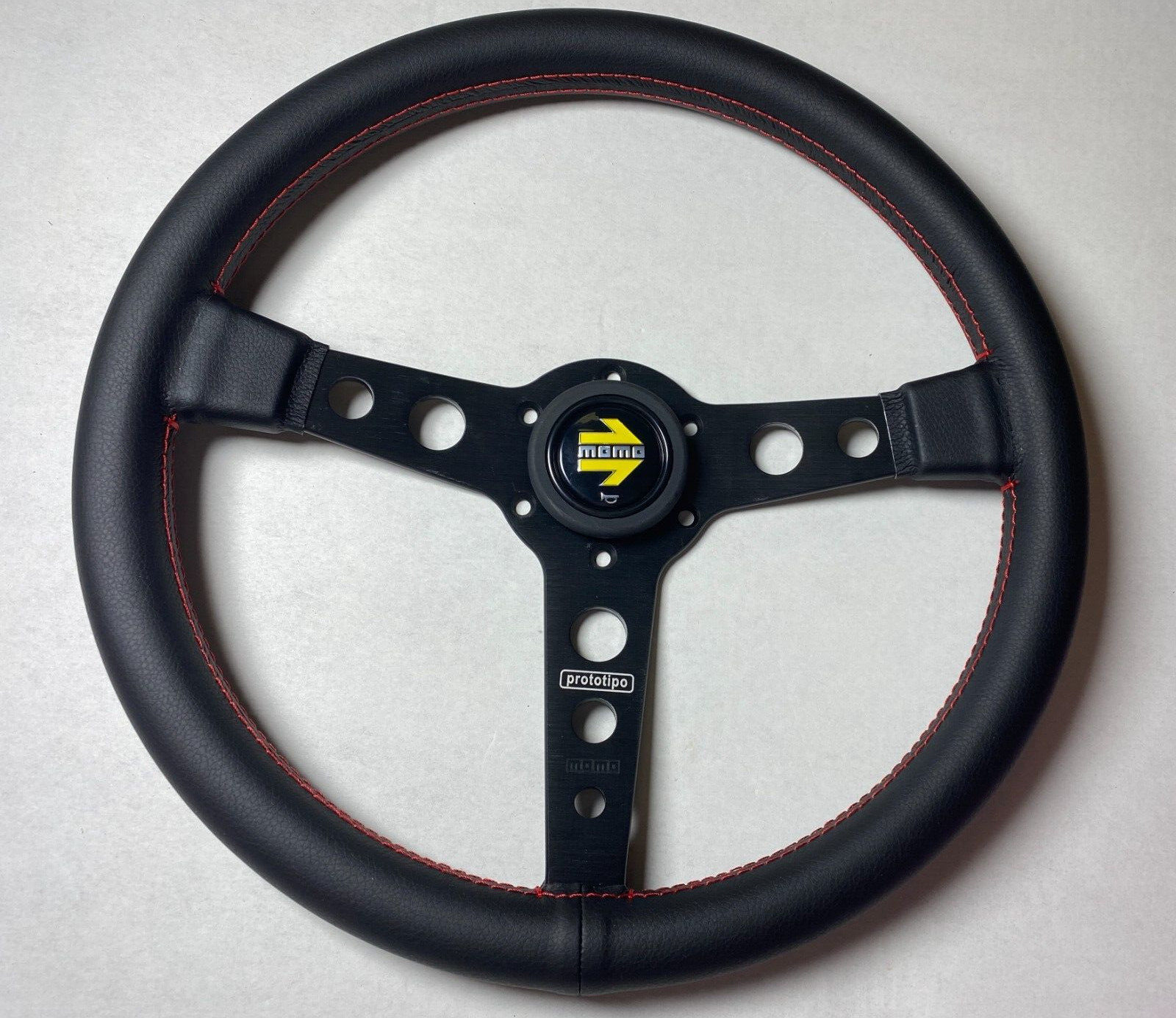 MOMO prototipo 345mm （350mm） MOMO prototipo 350mm 14' Genuine Leather Thickened Spoke