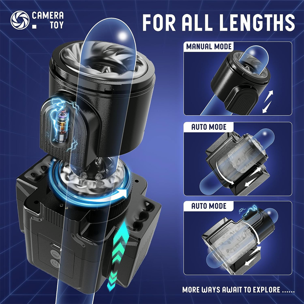 Men Masturbator Automatic Male Rotating Vibrating Pocket Oral Sex Toys UK