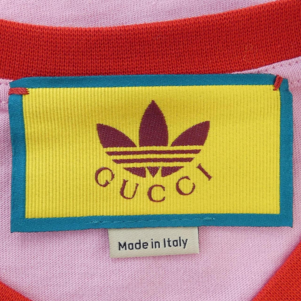 Gucci x Adidas Cropped T Shirt Women's Pink 693637-XJEB1-5939 Size