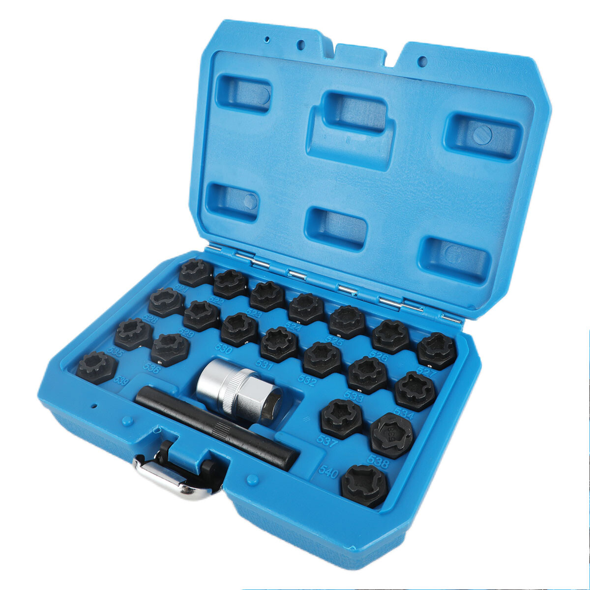 22pcs New Wheel Lock Lug Nut Key Nuts Screw Removal Tool Kit Fit for VW Audi