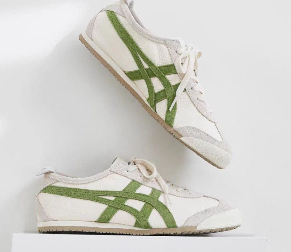 Classic Unisex Onitsuka Tiger MEXICO66 White Birch/Green Athletic