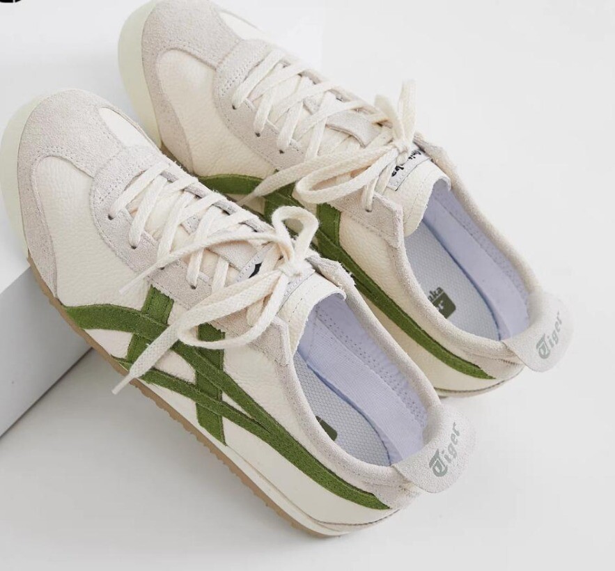 Classic Unisex Onitsuka Tiger MEXICO66 White Birch/Green Athletic