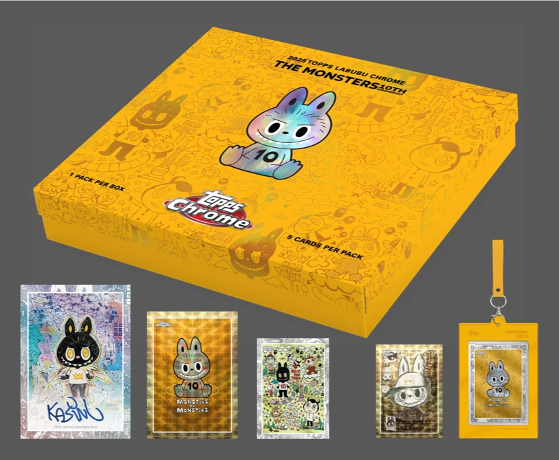 Topps X THE MONSTERS LABUBU Chrome Series Trading Cards Sealed Box