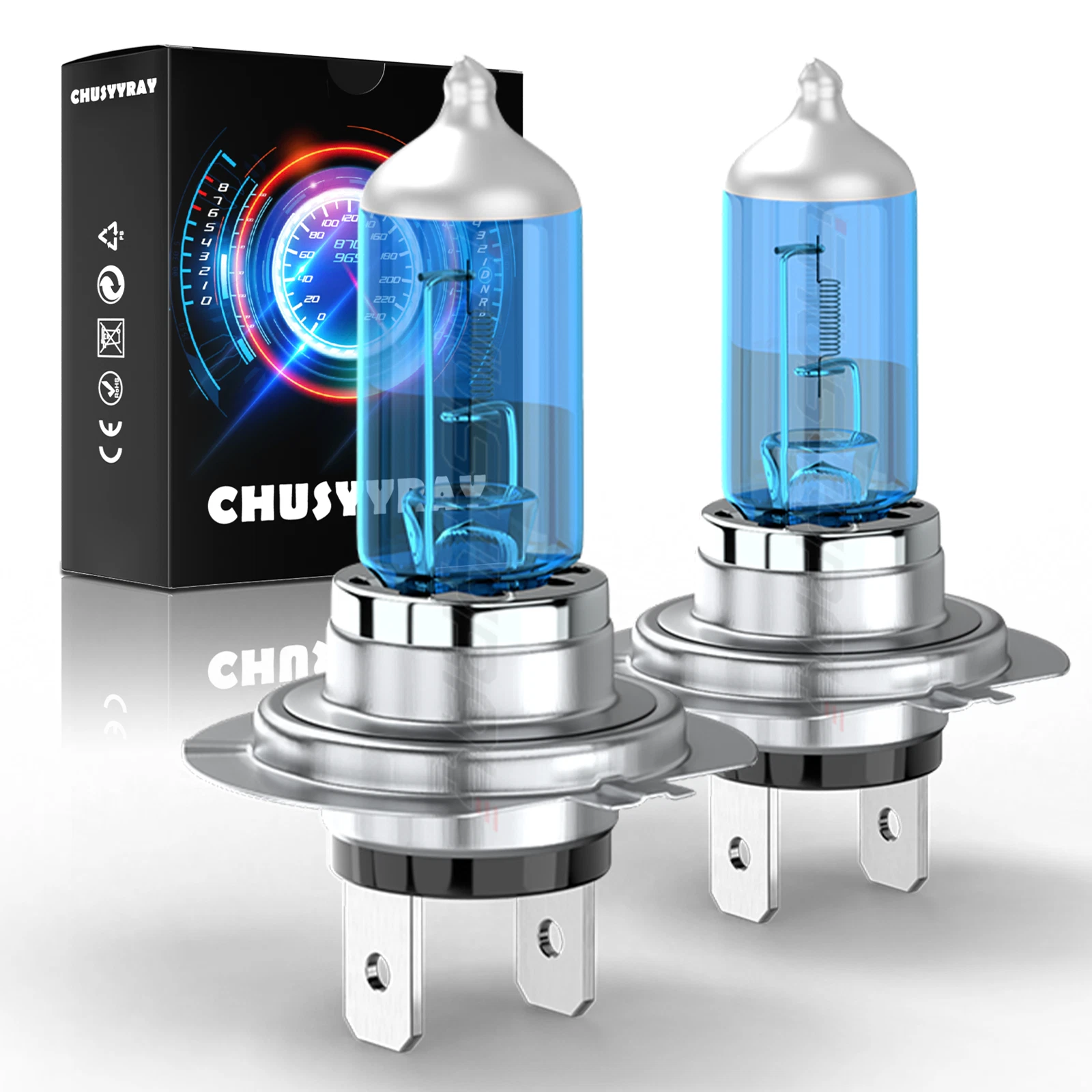 For Aprilia Shiver 750 900 2X H7 Motorcycle Headlight Bulb Hi/Lo