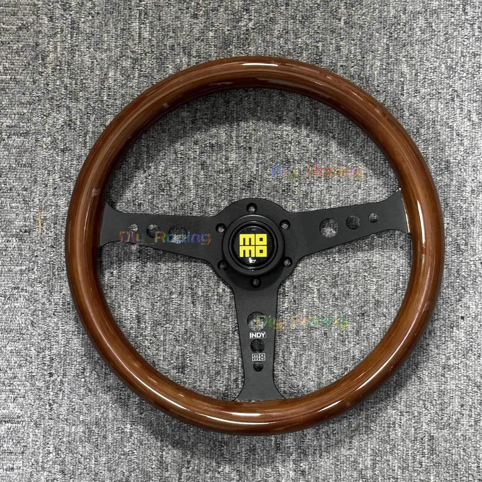 ★*★様 Momo wood steering wheel MOMO Heritage Indy Black Woodgrain Mahogany Wood Steering Wheel