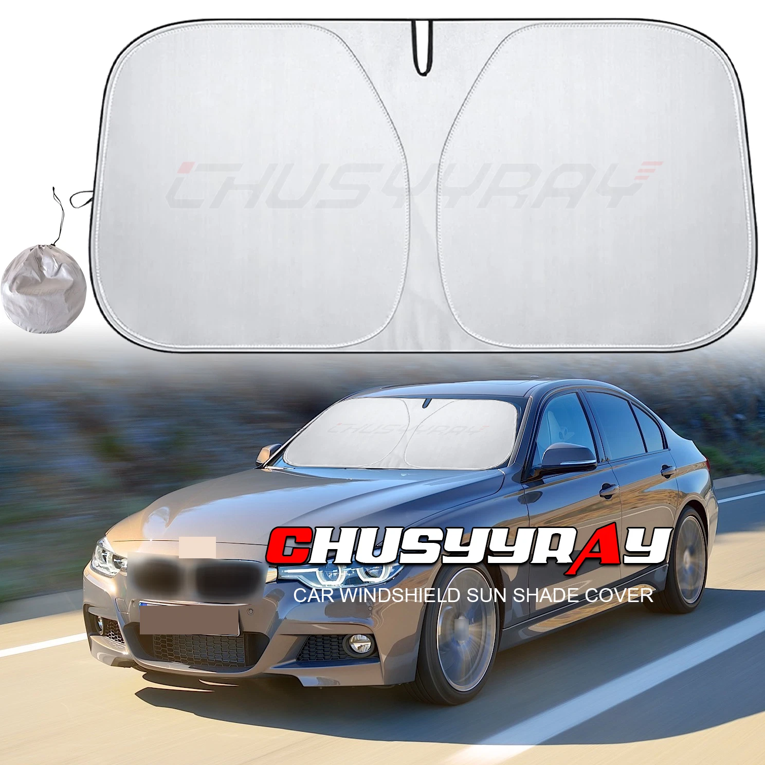 UV Reflective Sunshade for BMW 3 Series (2013-2017) Fits Front Windshield