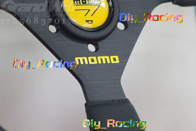 MOMO Veloce Racing V1 350mm Genuine Leather Sport Steering Wheel