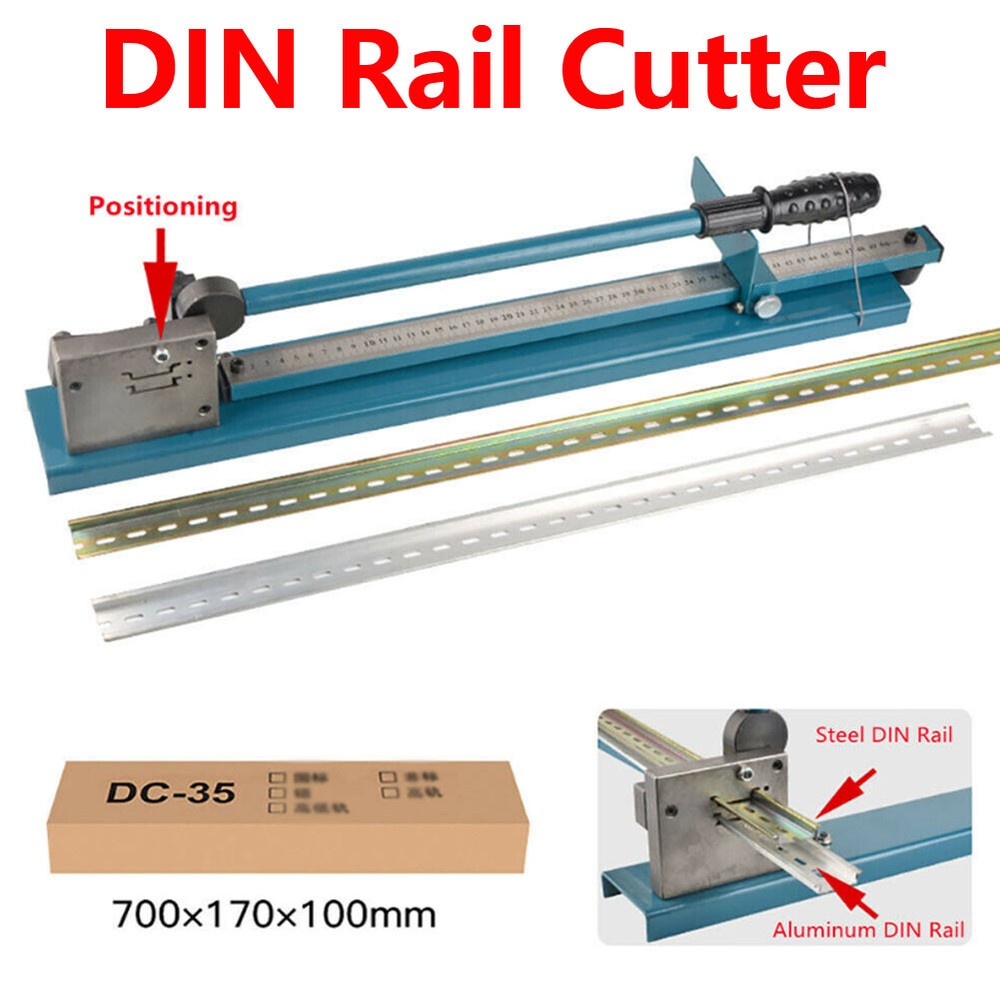 Manual DIN Rail Cutter Double Slot Steel and Aluminum Rail Cutting Machine