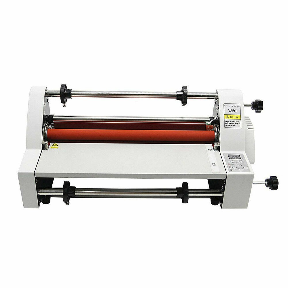 New V480 Laminator Hot Double Side Roll Laminating Machine 4 rollers 110V/220V E