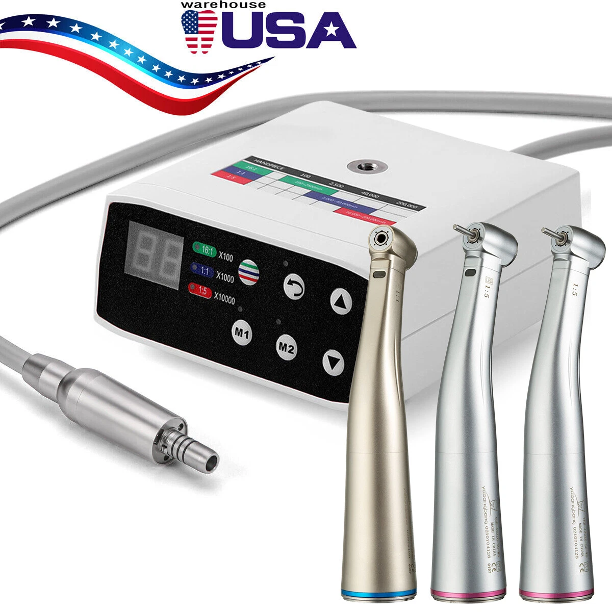 NSK Style Dental Brushless LED Electric Micro Motor 1:1/1:5