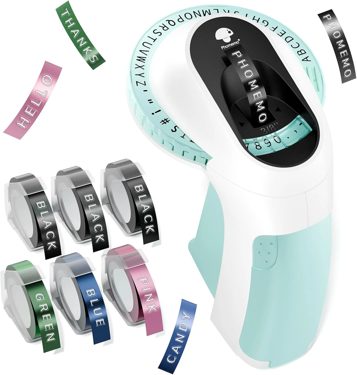 Dymo Omega Embossing Label Maker with Embossing Label Tape 9mm Embosser 3D