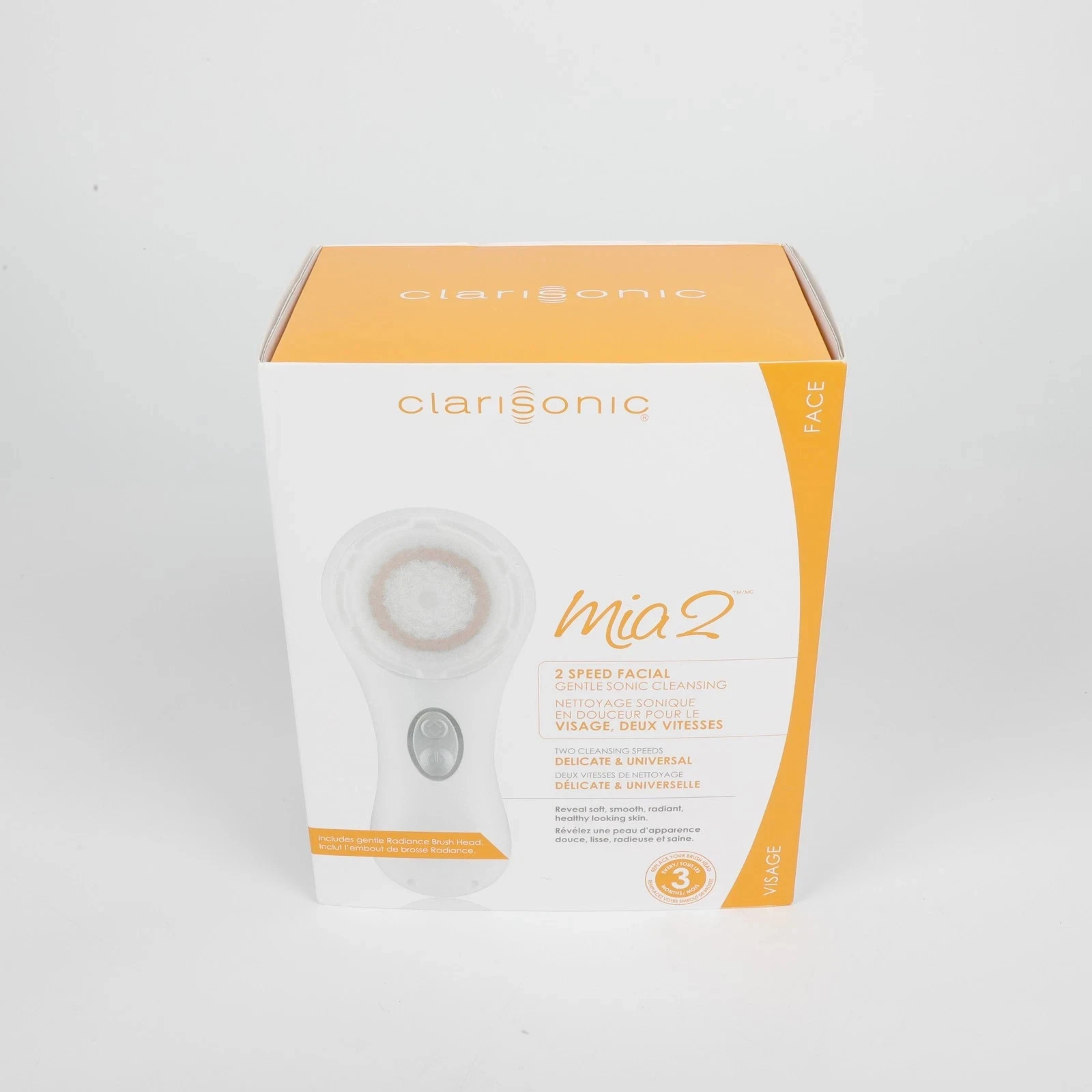 Clarisonic Mia 2 Sonic Facial Skin Cleansing Brush System,2 Speeds