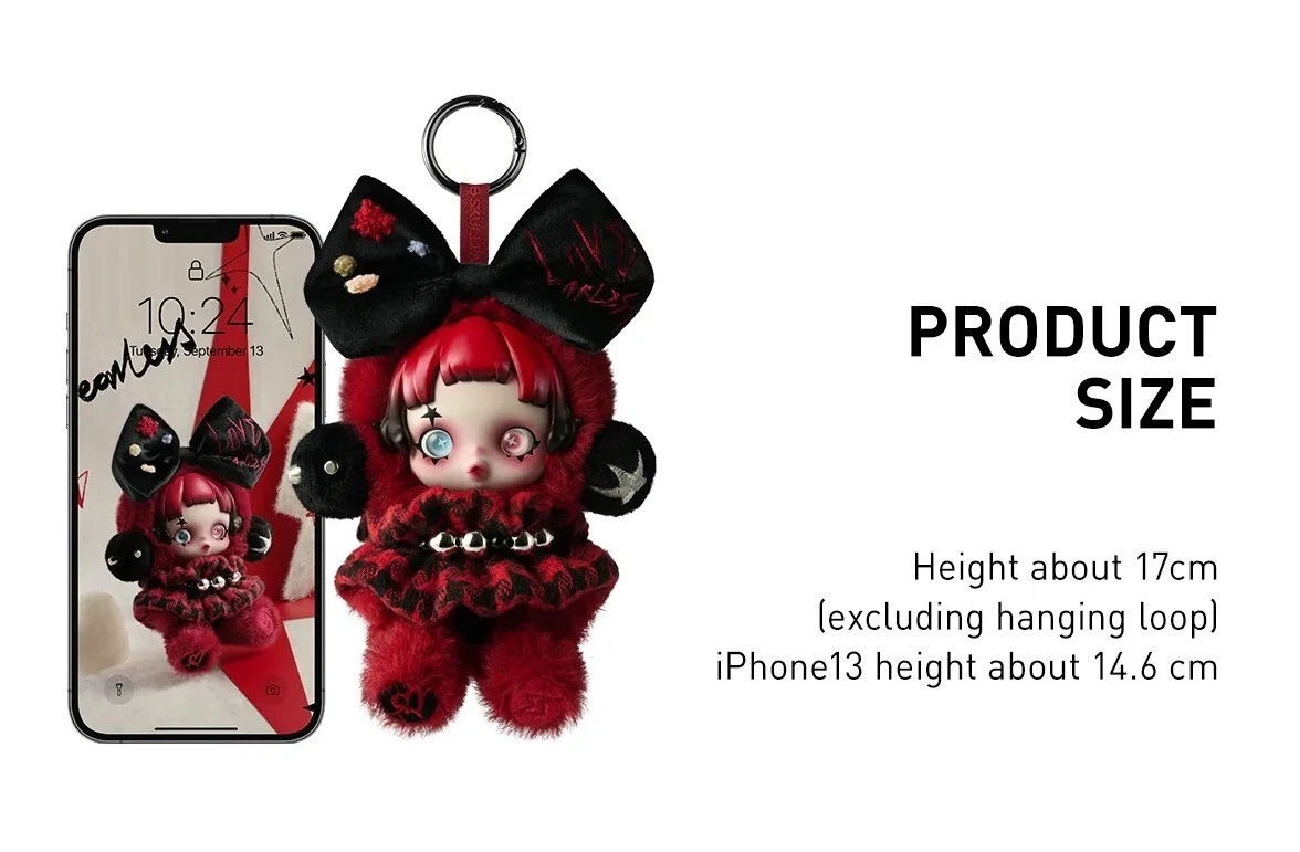 Authentic Skullpanda 6kHZ Plush Pendant Limited Edition Figure Art