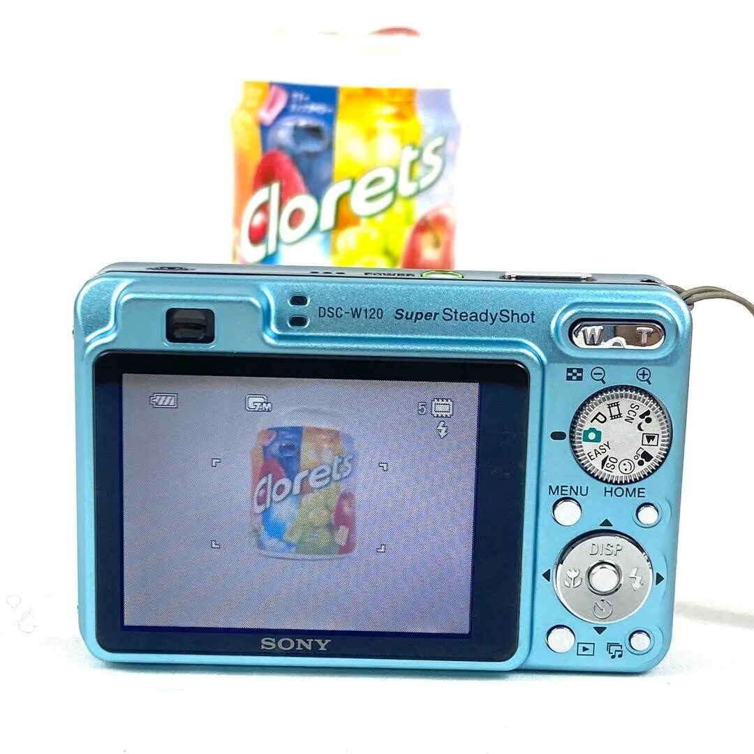 Sony Cybershot DSC-W120 7.2MP CCD Vintage Digital Camera - 100